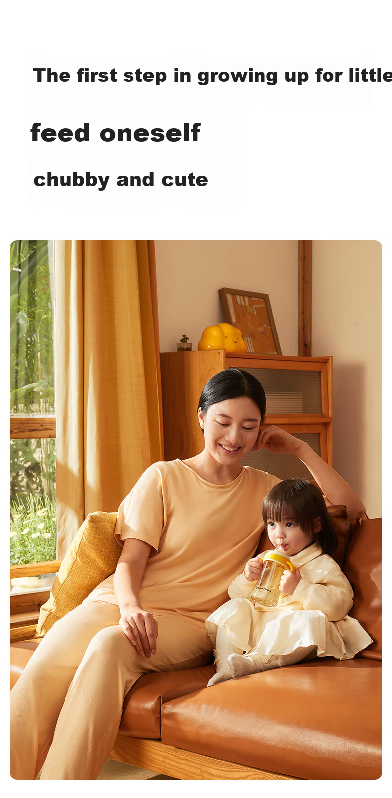 Huang Chong Easy Suck Training Drinking Cup Baby Straw Bottle 4+ Months Anti-Choke Duckbill Milk Cup 160ml 2