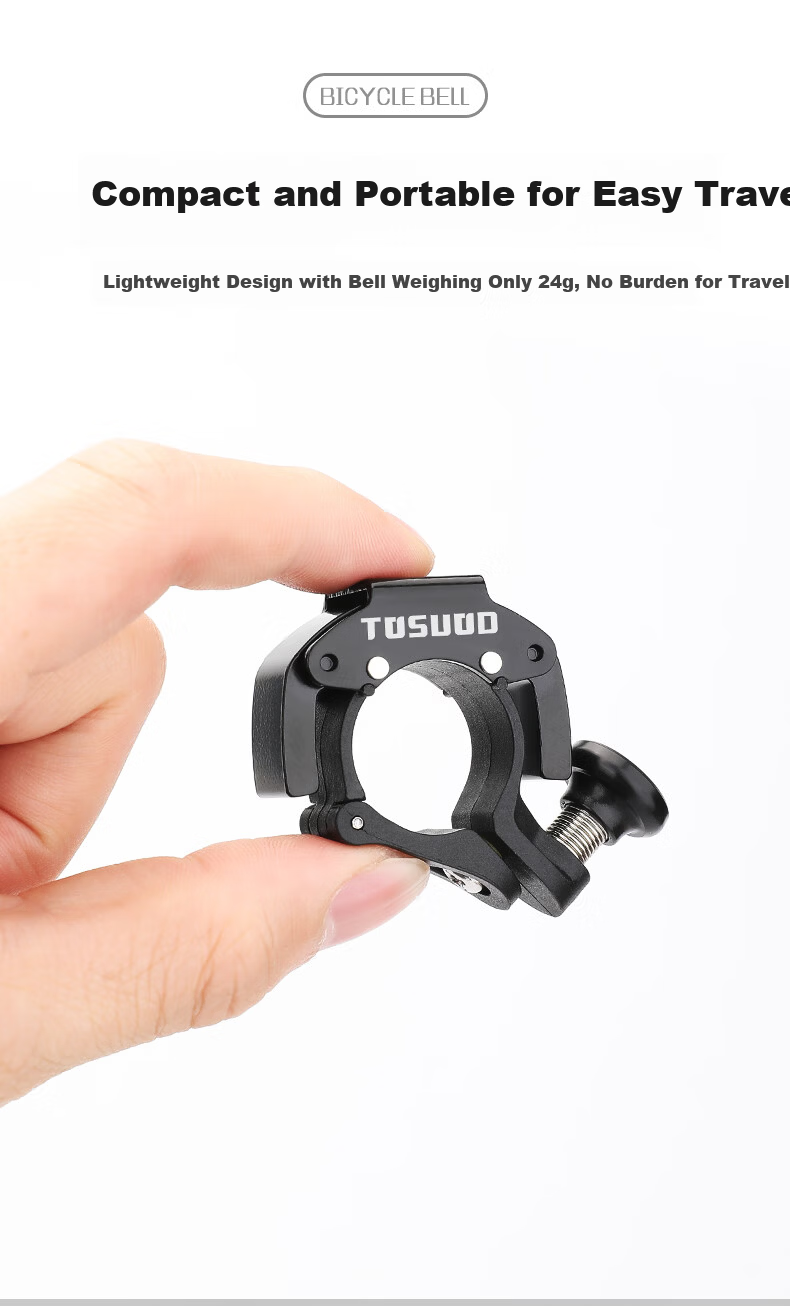 Captain Tas Bicycle Bell Compact Loud Mountain Road Bike Universal Kids Invisible Horn Portable Cycling Equipment 4