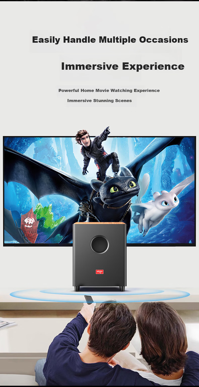 Patriot A22 Professional Active Monitor Speaker Desktop Computer Speaker Home Theater Subwoofer Active Hi-Fi Wireless Bass Dual Mic Version 6