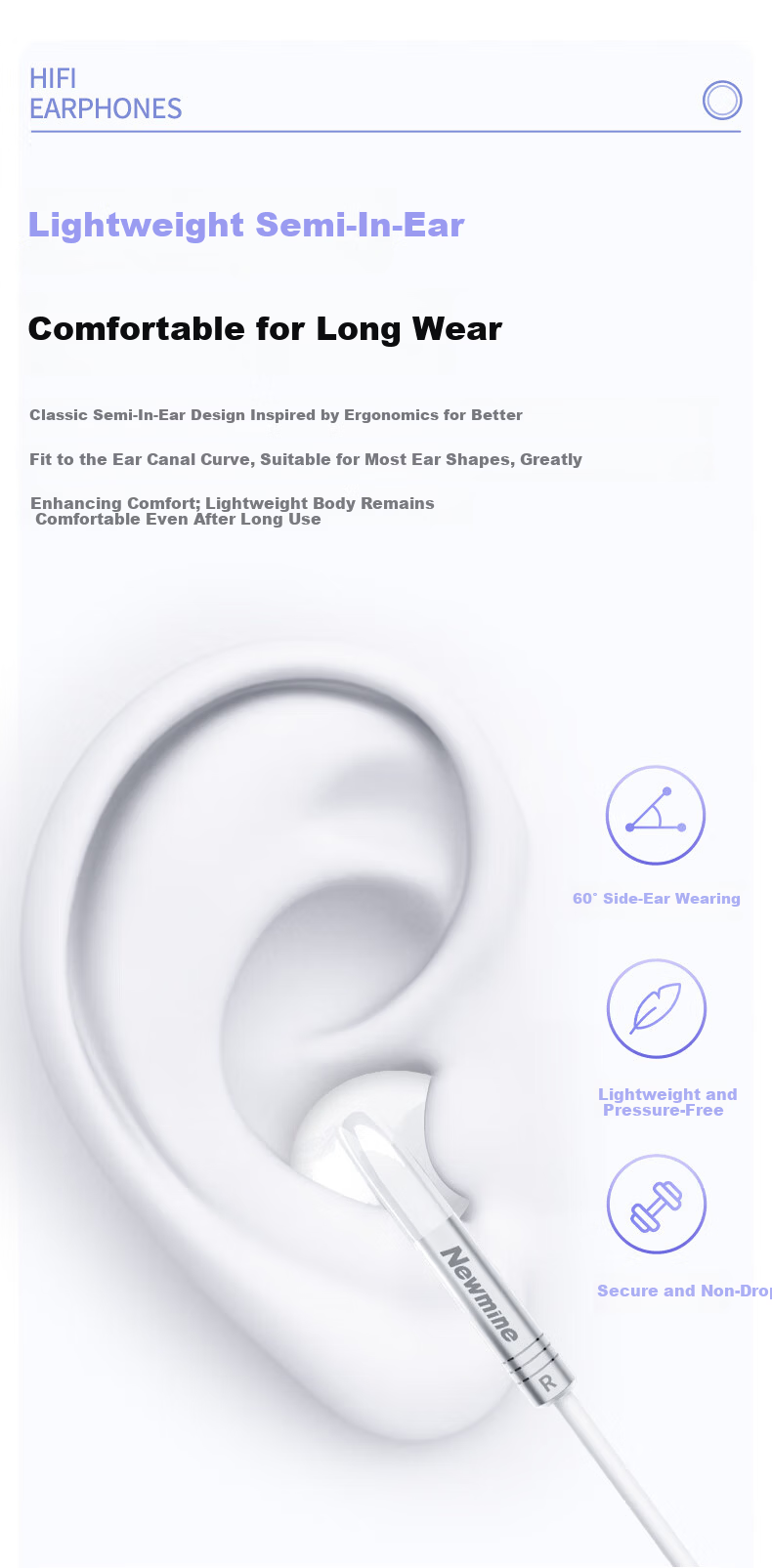 Newmine CYT03 K-Song Dedicated Earphones with Type-C Mic, In-Ear Monitoring, Recording, and Live Streaming Professional Singing Tool 7