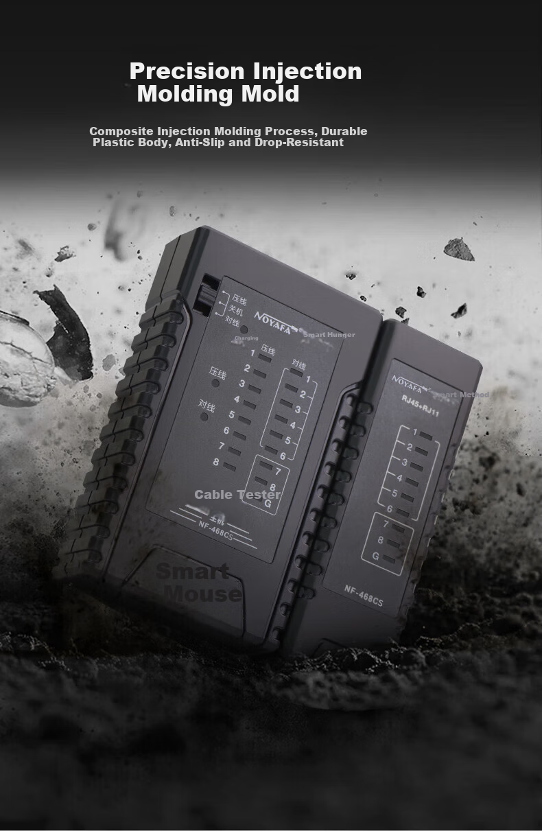 Smart Mouse NF-468CS Network Cable Tester RJ45 RJ11 Line Detector Single-Head Network Telephone Cable Tester 20