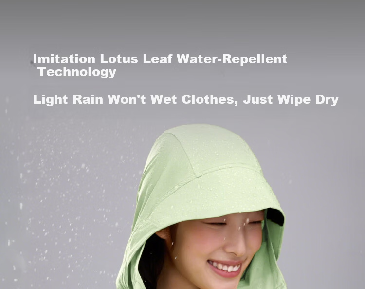 Beneunder Women's Lightweight Water-Repellent Portable Breathable UV Protection Sunscreen Jacket TS402 Sand Apricot Coffee L 13