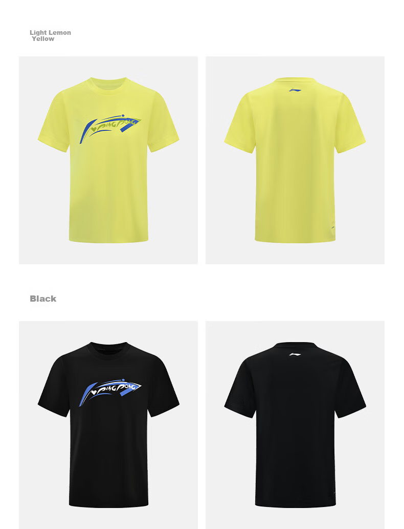 LI-NING Table Tennis Sports T-Shirt Short Sleeve Unisex Running Quick-Dry Lightweight Training Top 11