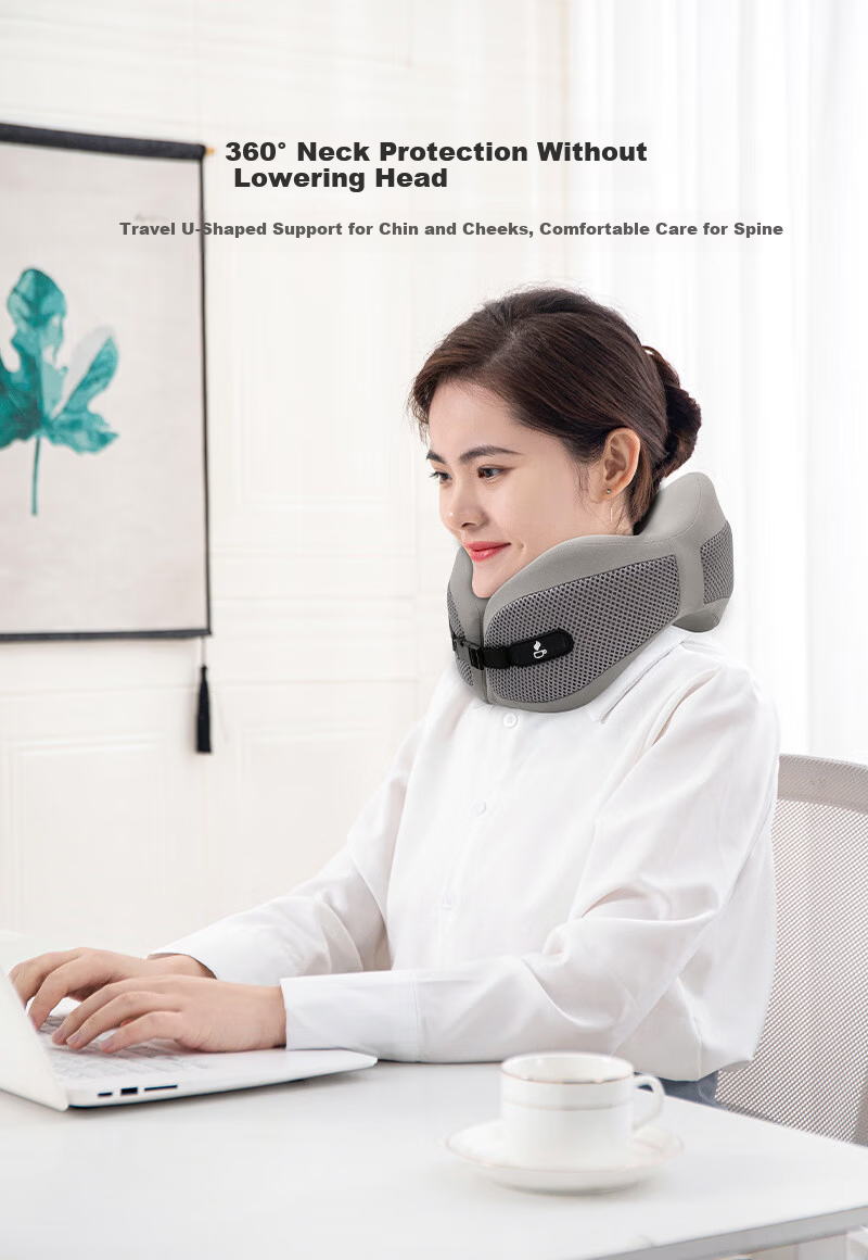 Yuzhaolin U-Shaped Travel Neck Pillow Cervical Pillow for Neck Support Car Headrest Office Nap Cushion 1