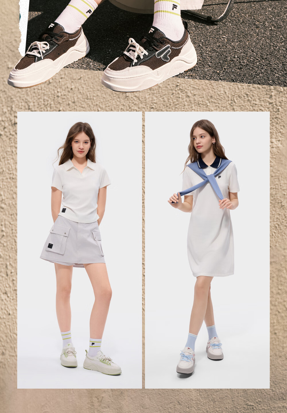 FILA Official Trendy Brand 50-50 DX II Canvas Shoes 2026 Summer Casual Versatile Sneakers 10