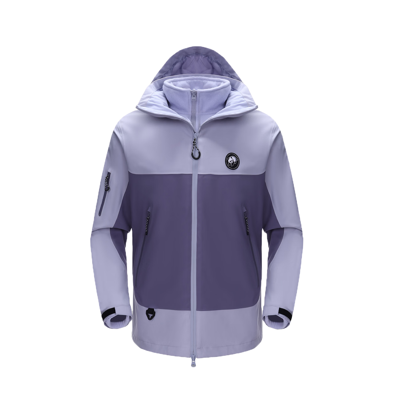 Panda [China Panda SE] 3-in-1 Men's Windproof and Rainproof Autumn Winter Hooded Mountaineering Jacket Women's 1613, S