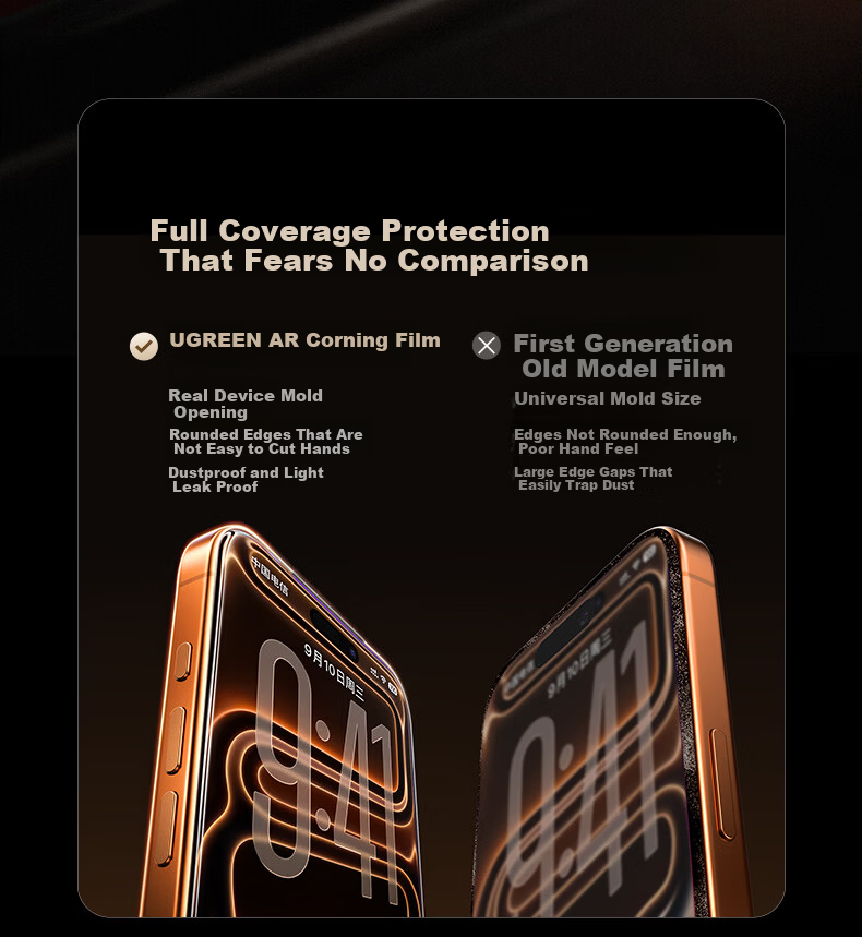 Ugreen Corning AR Anti-Reflective Lens Protector for iPhone 17 Rear Camera Film Shockproof Scratch-Resistant Invisible Protective Sticker 19