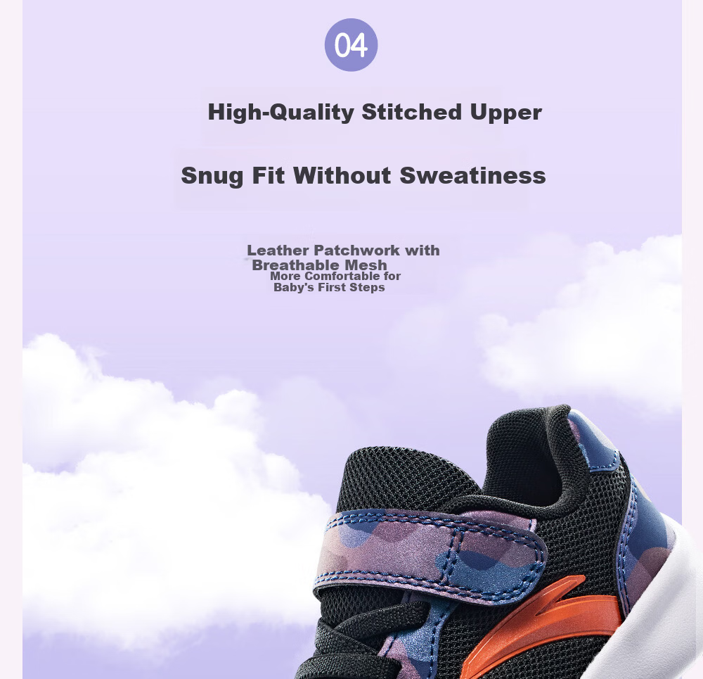 Anta Kids Boys Infant Running Shoes Autumn Winter Non-Slip Baby Toddler Walking Sports Shoes A12430006K 8