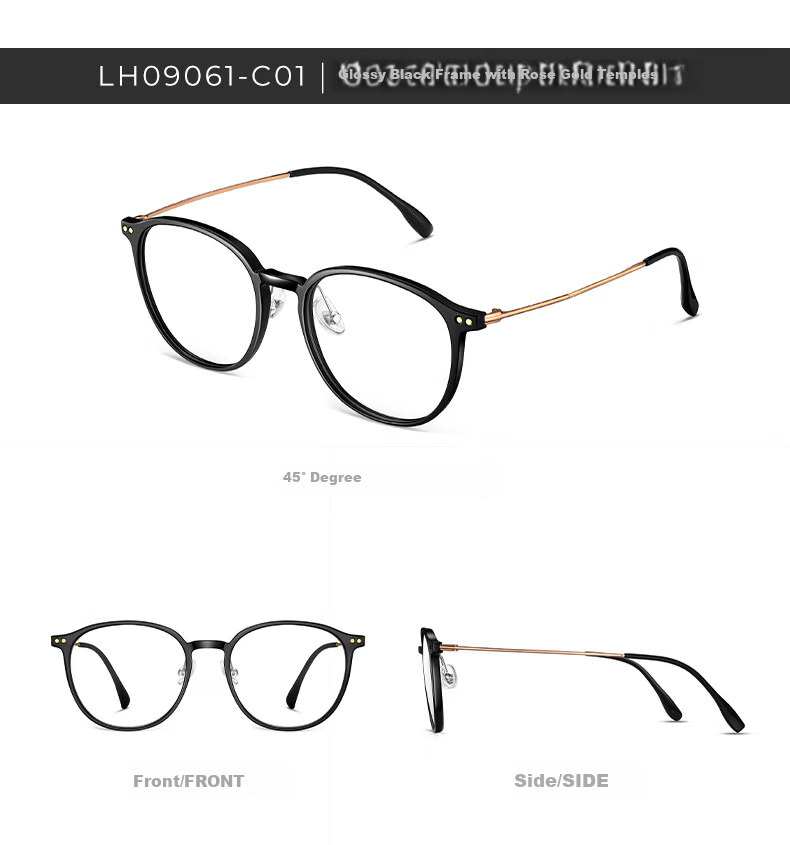 LOHO Photochromic Prescription Sunglasses Ultra-Light Brown UV Protection Optical Glasses 17