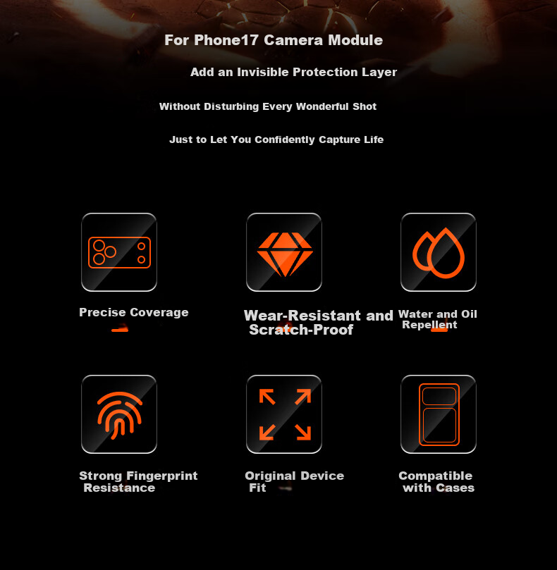 DIVI DIVI Scratch-Resistant Apple iPhone 17 Pro Lens Protector Matte Full Coverage Back Film 17P Integrated Lens Base Protective Film 8