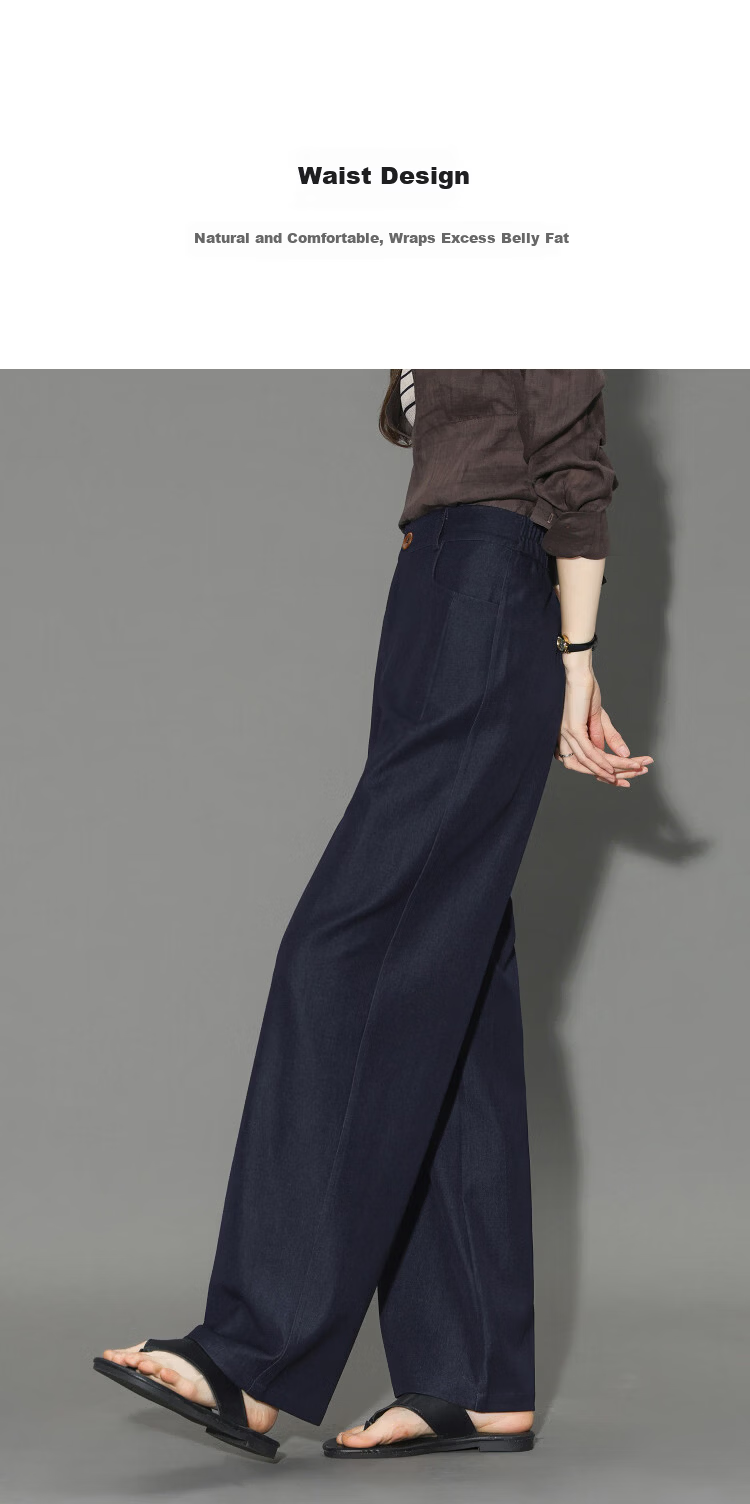 Demana Magic Slim Pants Spring Pear-Shaped Draped Straight-Leg Loose Concealing Petite Casual Pants for Women Premium 2