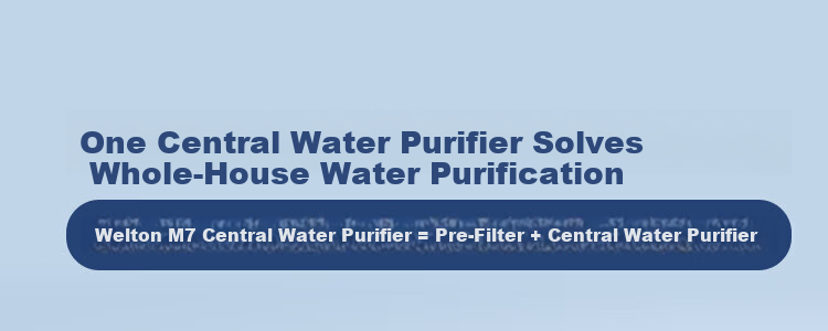 Welton M7 Central Water Purifier Whole House Pre-Filter Under-Sink Explosion-Proof Large White Bottle High Flow Commercial Restaurant Chlorine Removal Water Filter Home Tap Water System 7