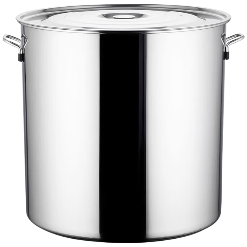 Universal Stainless Steel Covered Soup Pot 60x60cm Thickened Water Storage and Marinade Bucket for Canteen Restaurant Hotel Catering Stew Pot