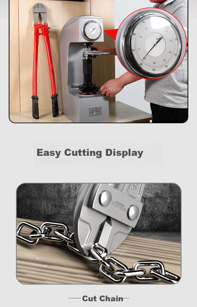DELIXI Pliers, Rebar Cutter, Labor-Saving Heavy-Duty Scissors, Wire Cutter, Large Pliers, Wire Snips, Lock Cutter 3