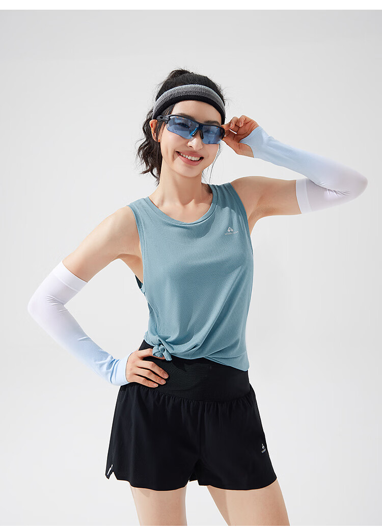 Toread Men's Quick-Dry Sleeveless T-Shirt Summer Lightweight Trail Running Moisture-Wicking Breathable Vest Yunxiao Blue 2XL 24