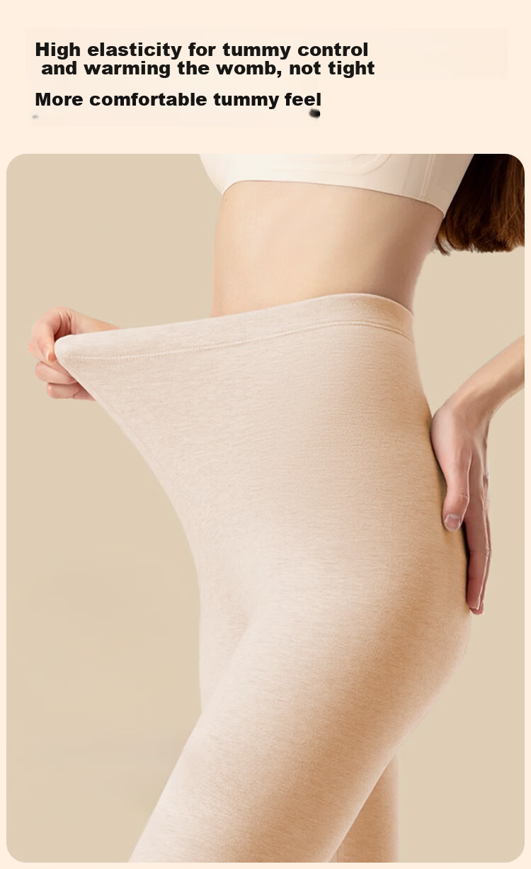Yalu Women's Cashmere Silk Antibacterial Mite-Resistant Anti-Static Thermal German Velvet Warm Winter Long Johns Cotton Pants 6