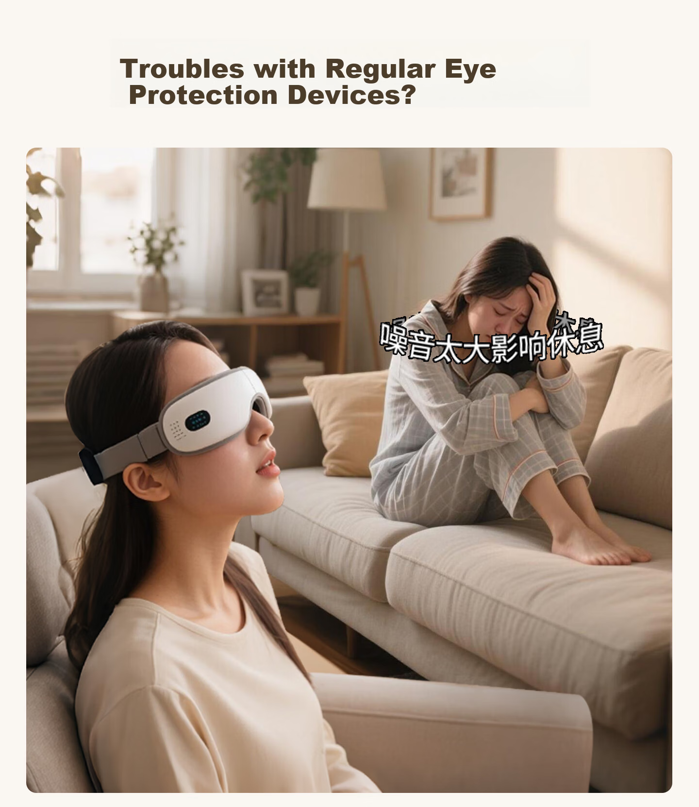 MIAOJIE [Mid-Autumn Festival Gift] Y11 Eye Massager with Temporal Air Cushion, Silent Eye Care Device to Relieve Dryness And Fatigue, Warm Heat Therapy, Gift for Parents 3
