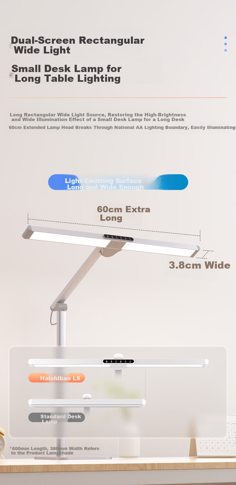 Haishibao National AA Grade Children's Eye Protection Lamp Student Study Anti-Blue Light Anti-Myopia Full Spectrum Dormitory Desk Lamp L3 9