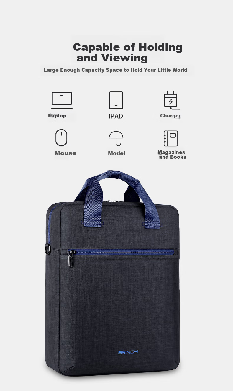 14/15 Inch Shockproof Large Capacity Business Laptop Bag for Huawei Lenovo Asus Apple 7