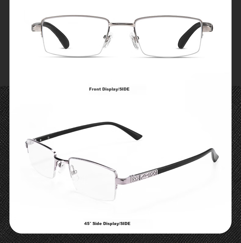 Sunset Red Women's Reading Glasses HD Blue Light Blocking Elegant Fashion Middle-aged and Elderly Presbyopic Glasses AX5331 250 Degree 20
