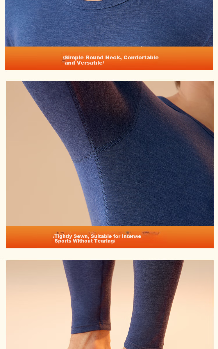 MiiOW 10A Antibacterial Anti-Static Thermal Underwear Set for Women, Mink Cashmere and German Cashmere Heating Warm Pants for Men 13