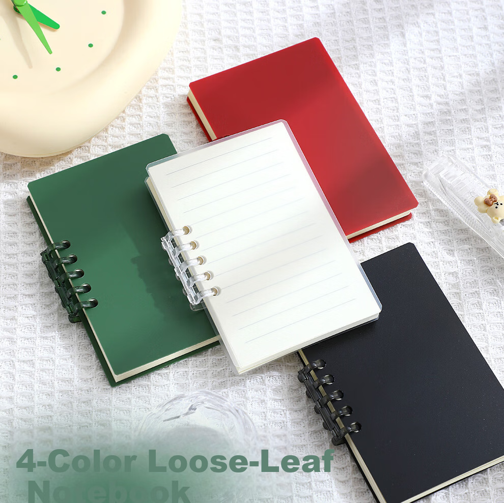 Faramon A7 4-Pack Mini Spiral Notebook Pocket Journal Simple Portable Vocabulary Exercise Notebook 3