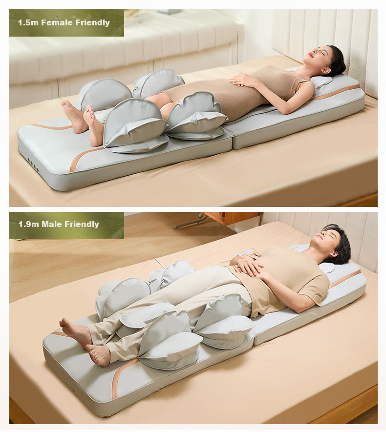 Ecomed German Full Body Massage Mat Recliner Home Massage Bed Shoulder Neck Waist Back Leg Massager Gift for Parents Elders Practical Birthday Present 9