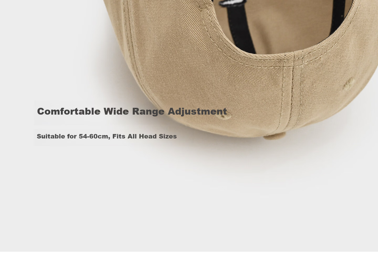 HAOGUAN Baseball Cap Spring Summer New Polar Bear Extra Large Deep Duckbill Hat Women's Wide Brim Slim Face Large Head Men's Cap 10