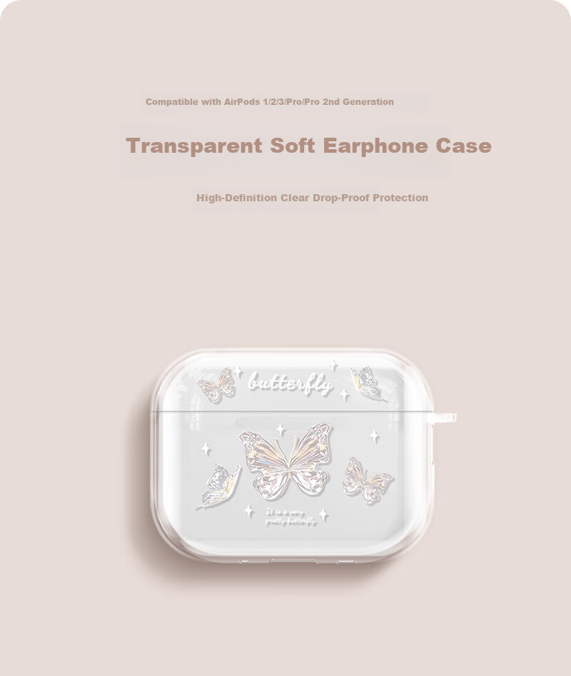 Yingkaida Compatible with Airpods Pro 3 Case [Music Puppy] Apple Earphone Protective Case for Wireless Bluetooth Earphones, Shockproof Creative Non-Slip Shell Storage Box 1