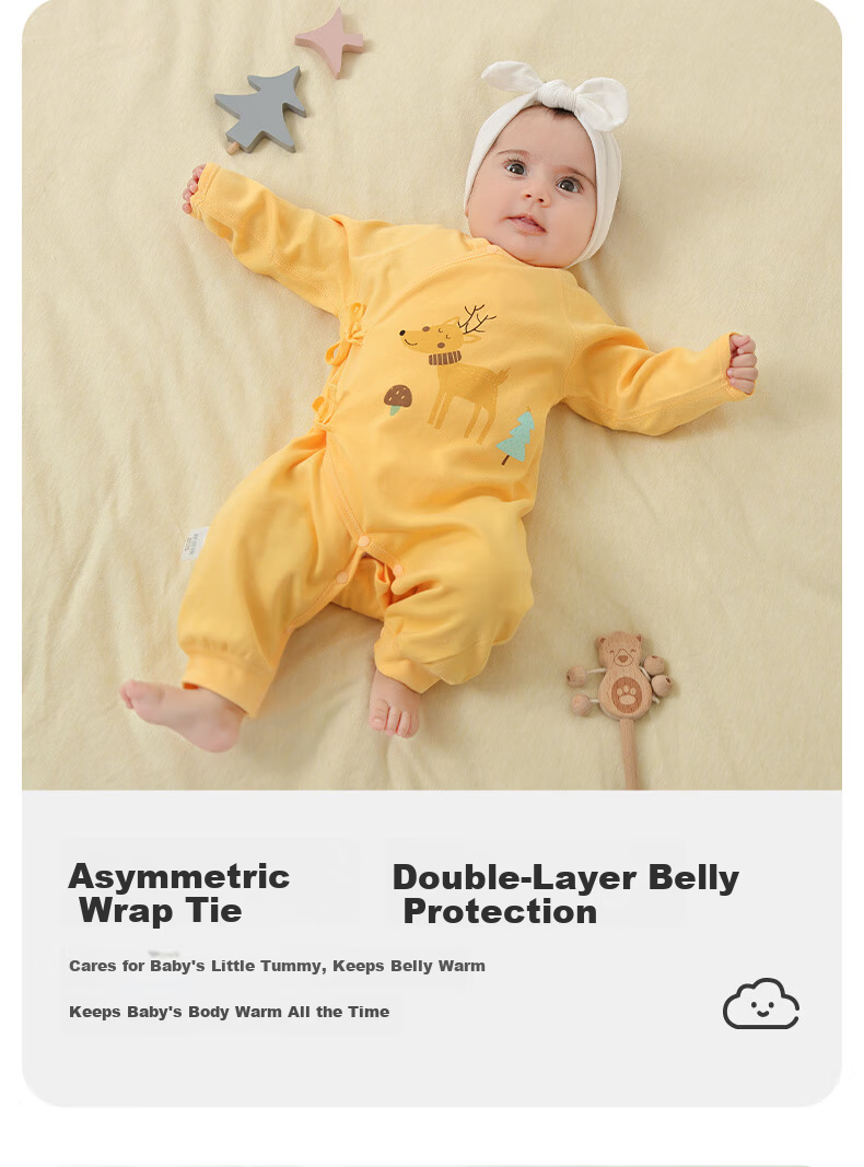 Shubeiyi 2-Piece Set Baby Clothes, Newborn Onesie, Spring And Autumn, for Boys And Girls, Full Moon Baby, Pure Cotton Butterfly Suit, Blue, 59CM 5