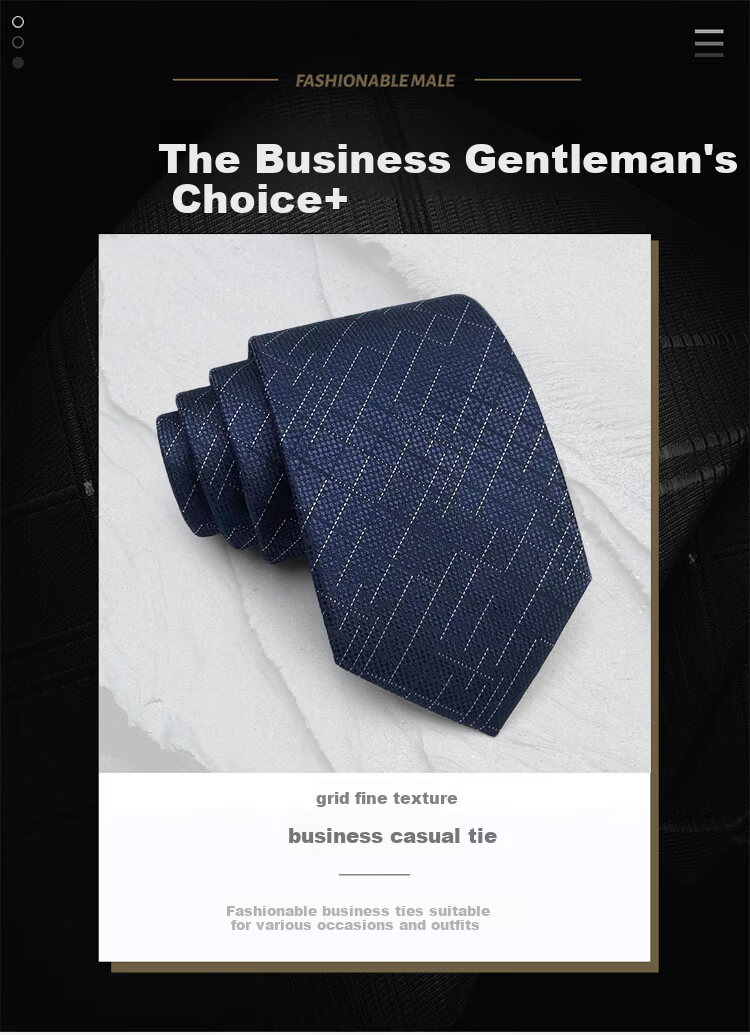 FitonTon Wedding Annual Meeting Tie Hand-Tied Men's Suit High-End Workplace Business Shirt Gift Box New Year Valentine's Day Gift 1
