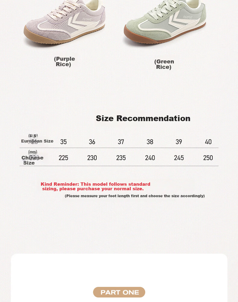 Feiyue Official Women's Sneakers 2026 Spring New Casual Breathable Shoes Pink Beige Size 38 6