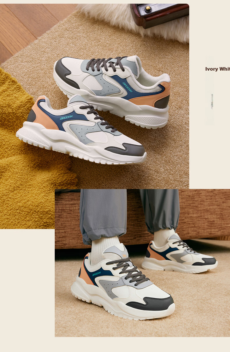 Jordan Little Millennium Women's Sneakers Fleece-lined Casual Retro Dad Shoes Lightweight Thick-soled Height-increasing Running Shoes for Women 14