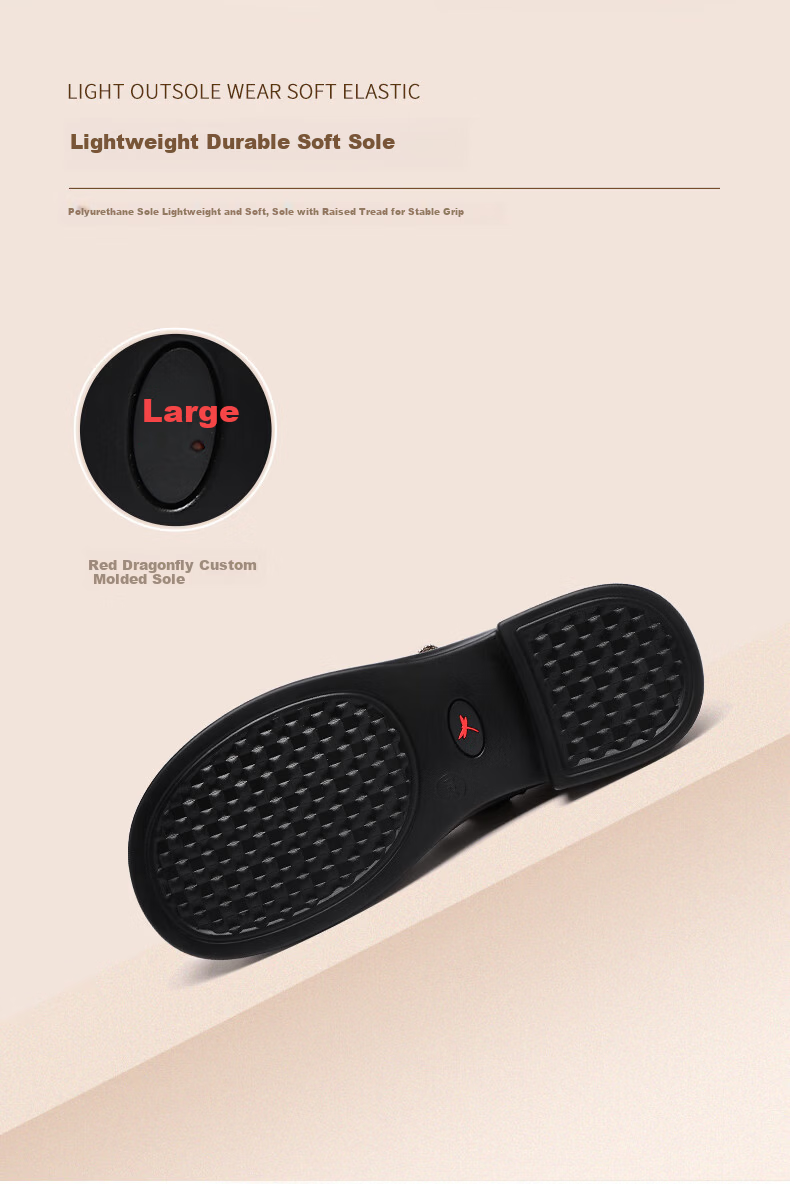 Red Dragonfly Mary Jane Lolita Leather Flats Women's Shallow JK Shoes WTB152692 Off-White Size 38 6