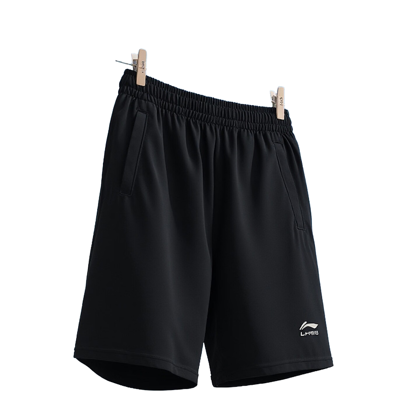 LI-NING Men's 5-Inch Gym Shorts Summer Lightweight Breathable Sweat-Absorbing Loose Casual Sweatpants