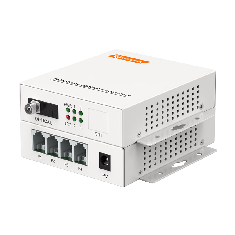 NetLINK HTB-WF1P, 1-Channel Telephone Optical Terminal, PCM Voice Optical Terminal, Telephone to Fiber Optic Converter, Extender, FC Port, One Pair