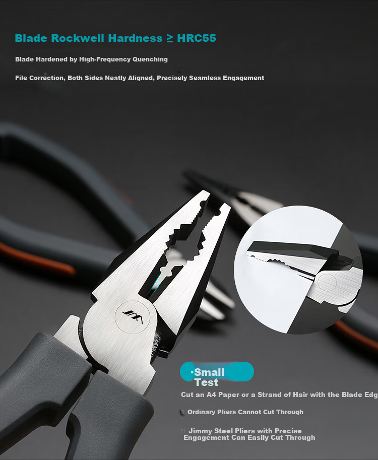 Jimmy Home 6-Inch Tiger Pliers Steel Wire Multi-Function Industrial Grade Effort-Saving Cutting Pliers Tool JM-G1606N 7