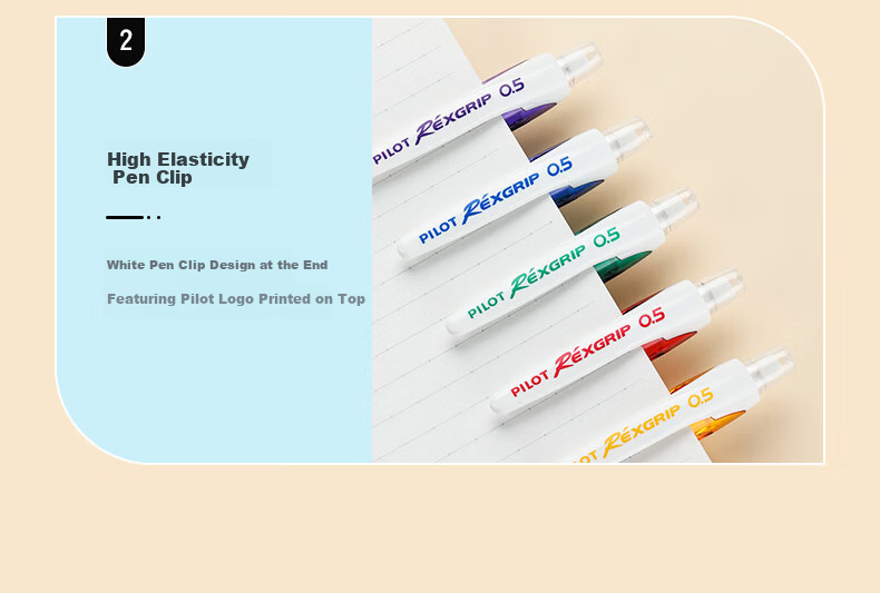 PILOT [Best-Selling Product] Leicai Mechanical Pencil 0.5mm Children's Pencil for First And Second Grade Elementary School Students Writing Pencil with Eraser Stationery Transparent Purple (Pencil Refills Included) HRG10RCV5 8