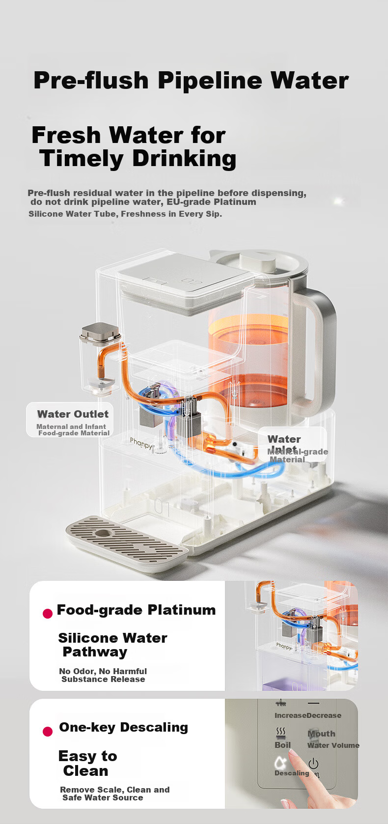 Xiaoyaxiang Thermostatic Kettle Baby Milk Frother Quantitative Water Dispenser Household Milk Mixer Shaker Integrated Machine Smart Shake Version 6