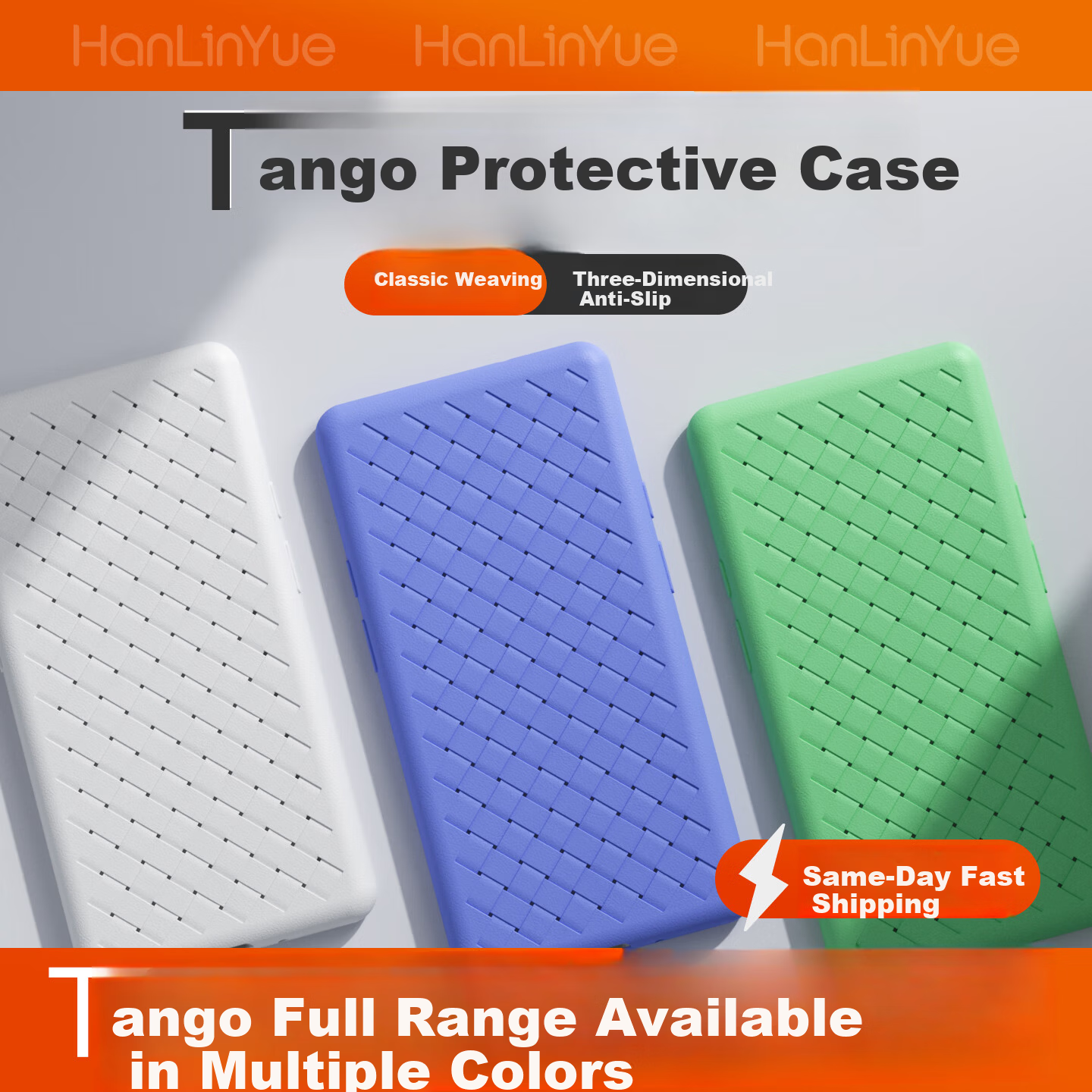 Hanlin Yue Protective Case for iReader Tango E-Book Reader, Woven Anti-Fingerprint Non-Slip Black Cover