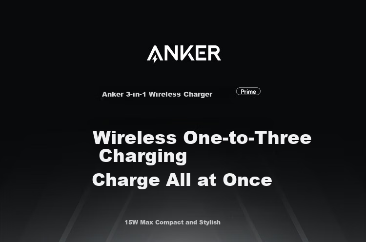 ANKER Wireless Charger 25W 3-in-1 Apple MagSafe Watch Magnetic Fast Charging Stand Base Compatible with Apple iPhone 17 iPhone 16 Pro Max iWatch 1