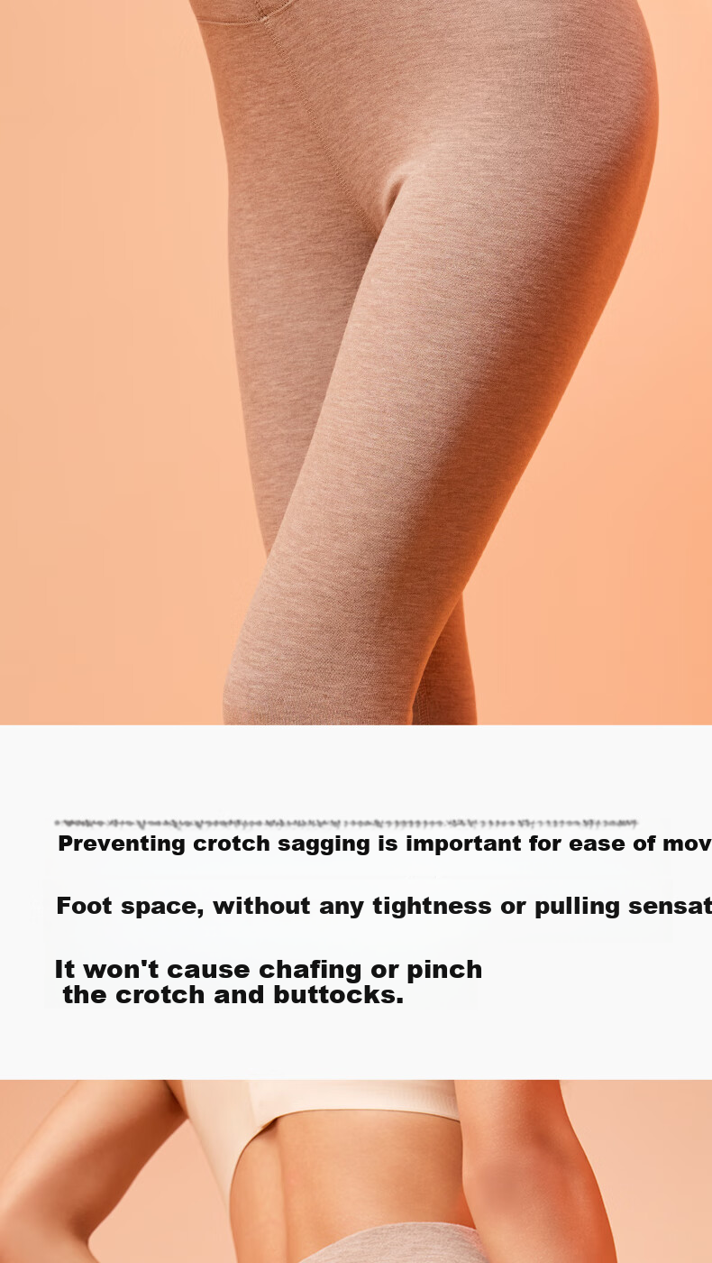 Youkeshu Women's Thermal Pants 2026 Autumn Winter New Thickened Fleece Cashmere Antibacterial Seamless Slimming Base Layer Leggings 9