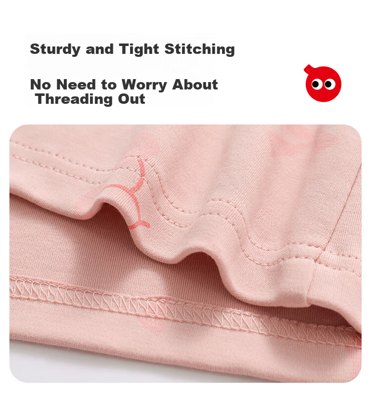 Hodo Kids Pajamas Class A Girls Antibacterial Anti-Mite Spring Summer 100% Cotton Mid-Large Children Cardigan Printed Homewear Set 8