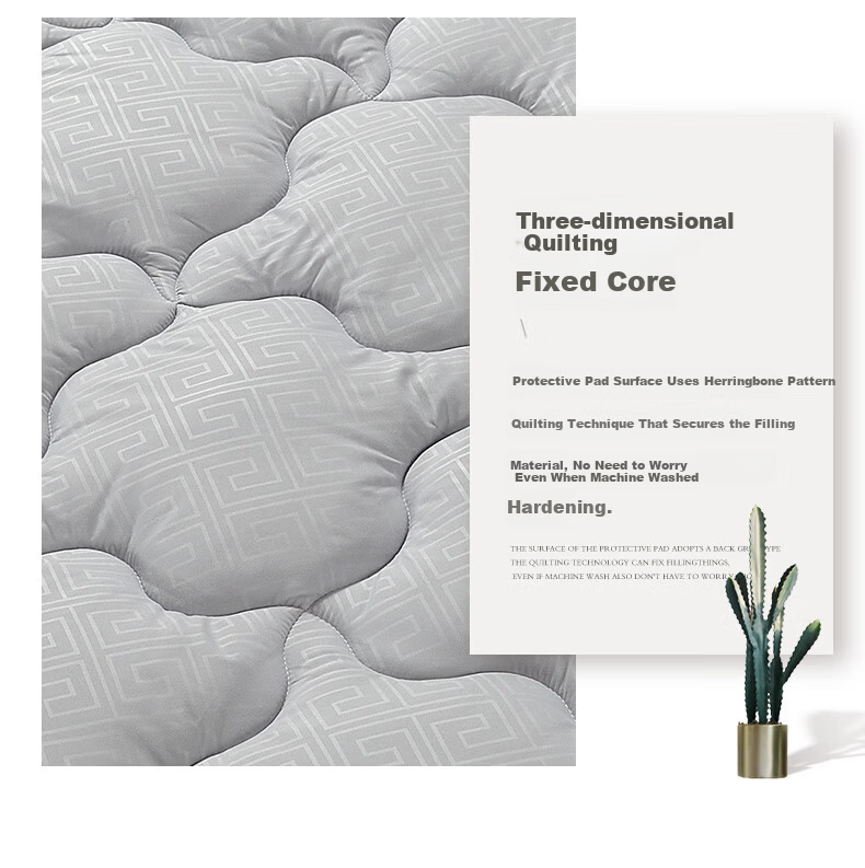 Fuanna Mattress Protector Non-Slip Thickened Washable Mattress Pad Single Tatami Mat 120x200cm 8
