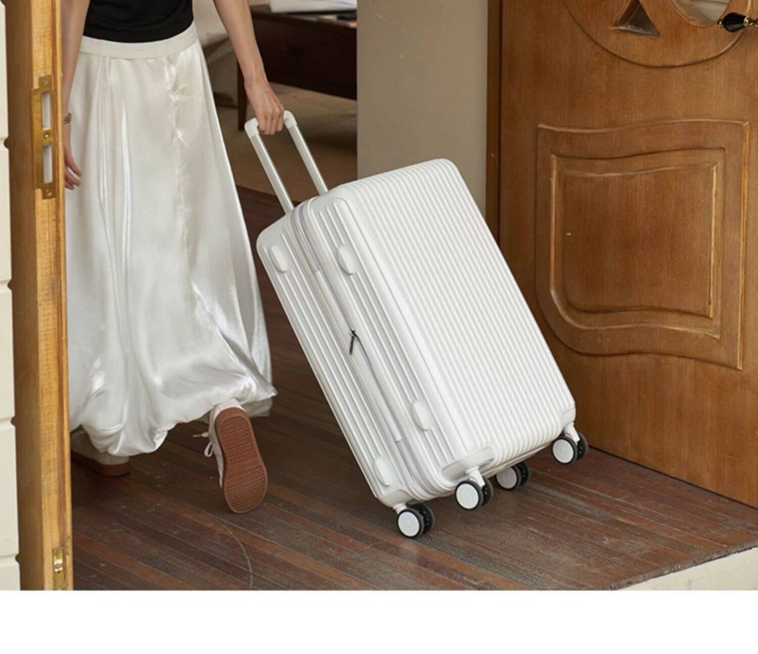 Diplomat Large Capacity Travel Luggage Women's Suitcase TC-928 Mint Green 25 Inch 14