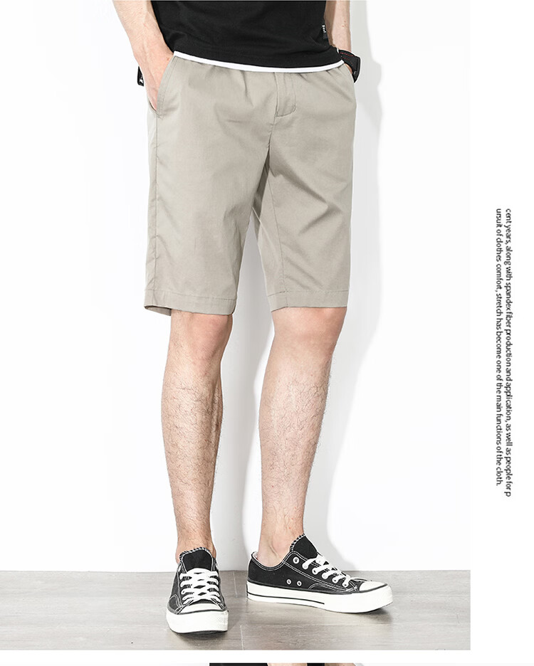 Hodo Men's Summer Casual Fashion Cotton Cargo Comfortable Breathable Versatile Five-Point Sports Shorts 14