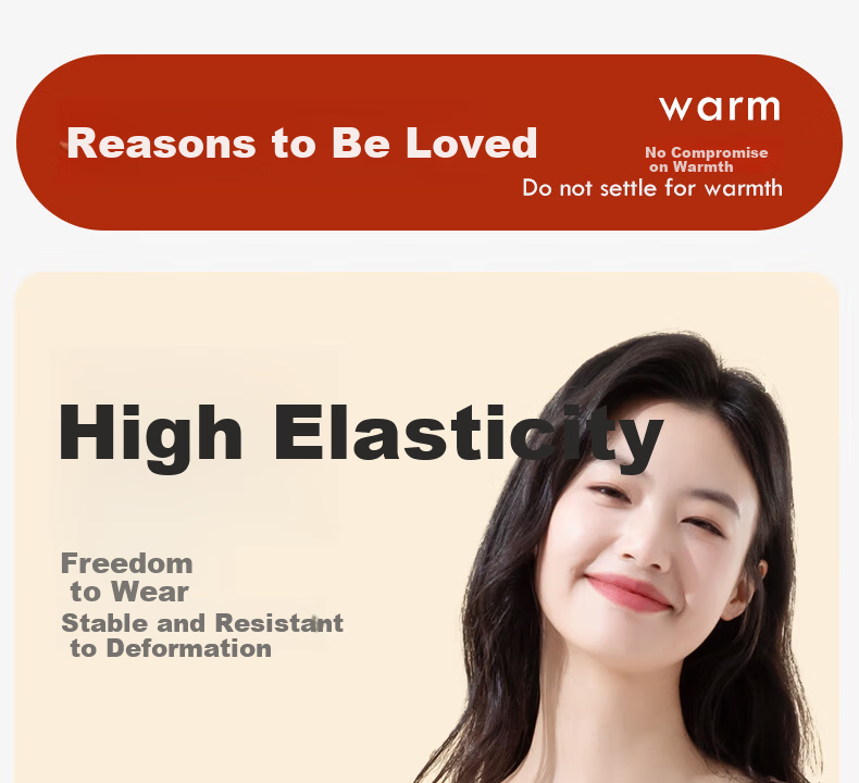 MiiOW Women's Thermal Underwear Double-Sided Velvet Heat Wool Silk Base Layer Autumn Winter Seamless Top 20