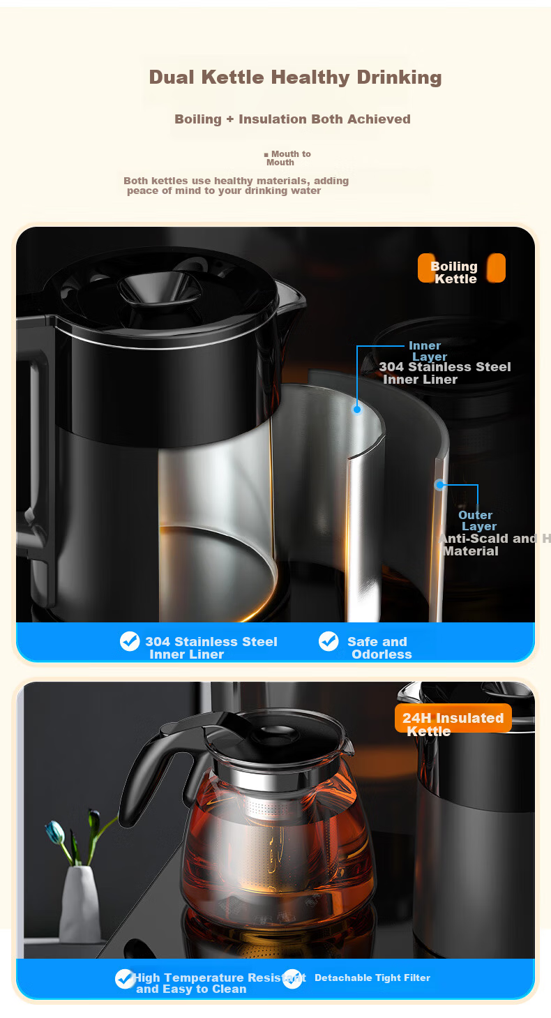 Royalstar Household Bottom-Loading Water Dispenser JD Self-Operated Voice-Controlled Tea Bar Machine Kettle Integrated Cooling and Heating CY2865D 11