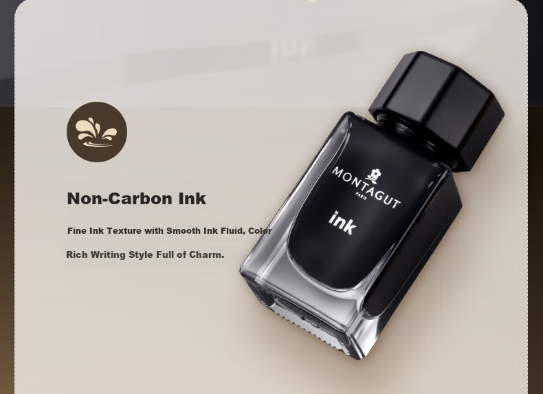 MONTAGUT 520 Gift Three-in-One Business High-End Pen Set Adult Calligraphy Art Signature Pen Men's Premium Women's Exquisite Gift Pearl Gray 10