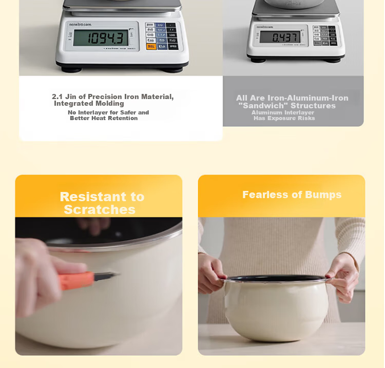 Joyoung 3L Household 0-Fluoride Enamel Ceramic Rice Cooker Honey Jar Style Electric Pressure Rice Cooker 20-Minute Quick Cook Multifunctional Rice Cooker F-30NF02 17